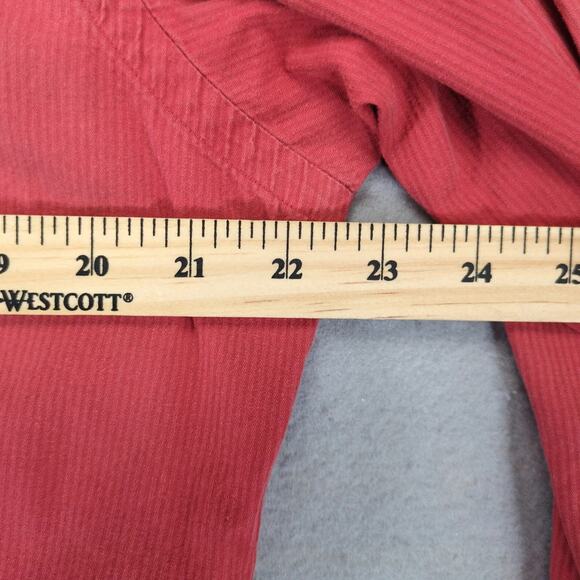 Vtg Ralph Lauren Rust Button Down Long Sleeve Shirt Men's L Custom Fit Navy Pony - Picture 6 of 10